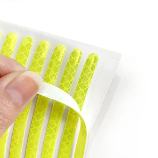 20pcs) Wheel Center Reflective Stickers Stripe | Wheel Hub Sticker For Car, Bicycle, Motorcycle | Car Warning Sticker